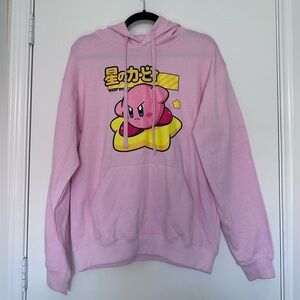 Nintendo Kirby Pink Hoodie Size Medium NWOT